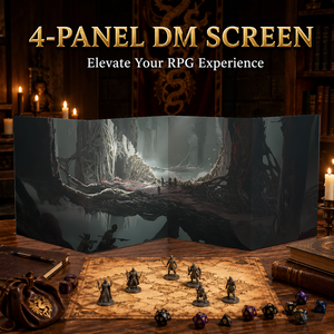 Schermo DM Pieghevole a 4 Pannelli Personalizzato per Giochi <span class=keywords><strong>di</strong></span> <span class=keywords><strong>Ruolo</strong></span> Fantasy da Tavolo - Product Image 1