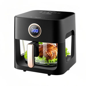 Friteuse à air électrique en plastique à commande numérique Cuisinière sans huile Déshydrateur de garage domestique multifonction Préréglé Rôtisserie Cuisson - Product Image 3