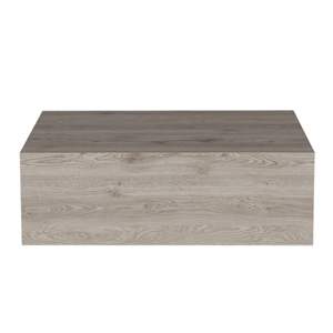 Mesita de noche de madera maciza gris claro DB Isola con acero inoxidable para apartamento, hogar o muebles de hotel con función de almacenamiento - Product Image 2