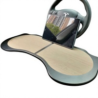 Table de voiture pour Model 3/Y en PU, petite tablette pliable pour siège de voiture, idéale pour le travail mobile, les jeux et le maquillage