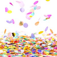 Mini petits cercles recyclés de confettis en papier colorés ronds pour les fêtes d'anniversaire cérémonie de mariage boîte-cadeau décorations de farce