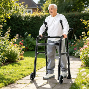 Multifunctional Four Legged <b>Walker</b> Lightweight Rollator For <b>Elderly</b> With Hemiplegia - Product Image 3