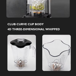 Licuadora Comercial de Alta Resistencia 8003FA de 1500W y 2L con Motor de Cobre Puro, para Hacer Smoothies y Jugos, Cubierta Insonorizante, <span class=keywords><strong>5</strong></span>+ Velocidades - Product Image 5