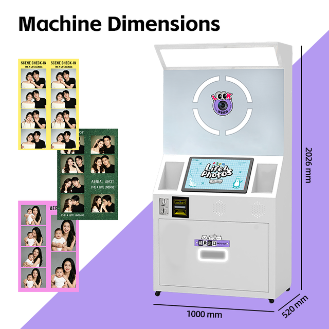 Best Selling Photo Booth Vending Machine Digital Photo Booth Machine With Printer and Camera Korea Instant Photo Machine