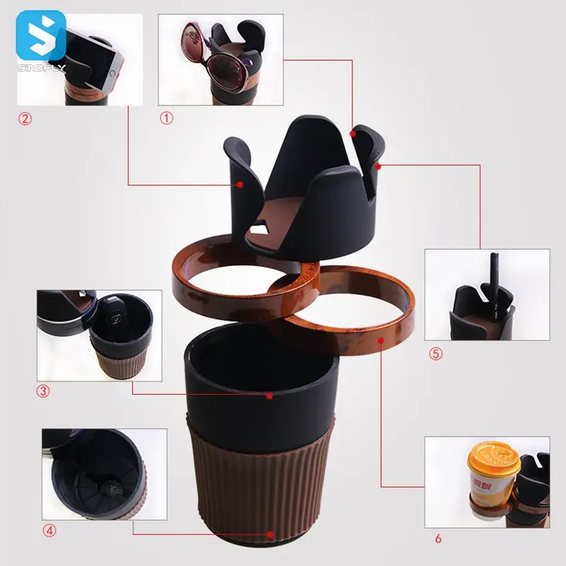 Multi Function Adjustment Car Cup Holder Expander for Car Console Drinking Bracket