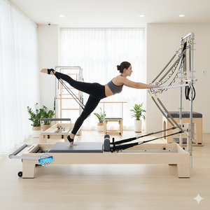 Тренажер для пилатеса TMAX Maple: кардио-фитнес, йога, фитнес-оборудование, полубашня-трапеция, кровать для тренировки кора, пилатес-башня - Product Image 1