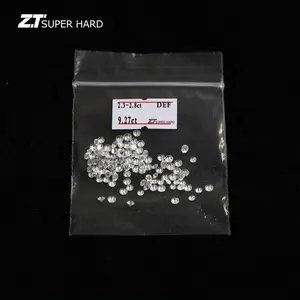 Factory carat 2.6mm 2.5mm 5 point loose lab create cvd diamonds 2.3mm 0.05ct round diamond price