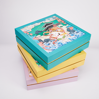 Boîte en carton rigide de haute qualité pour cadeaux, impression laminée personnalisée avec logo, taille sur mesure, classique, deux pièces, couvercle et base