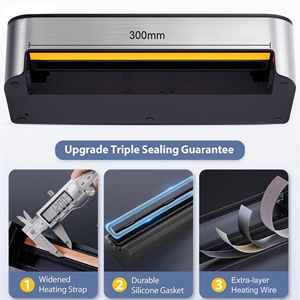 Máquina Selladora al Vacío Automática de 80 kPa para Conservación de Alimentos Secos y Húmedos, con Manguera Externa y Cortador de Bolsas - Regalo de Cocina para Mamá - Product Image 3