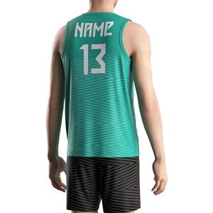 Maillot de volley-ball pour hommes, impression OEM ODM, séchage rapide, entraînement, uniformes, design personnalisé sublimé, maillot de volley-ball pour hommes - Product Image 6