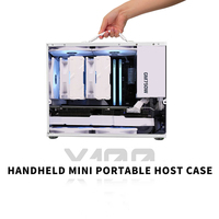 Panel Lateral de Vidrio, Micro ATX ITX MATX, Caja de Ordenador para Juegos, PC Elegante y Compacto, Mini Ordenador Portátil