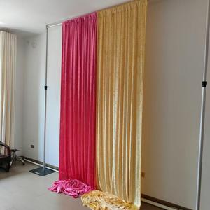Telón de Fondo de Terciopelo Resistente para Fiestas, Cortina de Lujo Personalizada para Eventos, Decoración de Escenarios para Bodas - Product Image 1