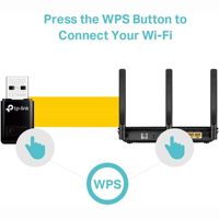 TP-Link TL-WN823N N300 Adaptor Jaringan WiFi Nirkabel Mini USB Eksternal Kecepatan Transmisi 150Mbps untuk PC Laptop dan Raspberry Pi
