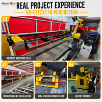 Positionneur de soudage vertical à 3 axes, double station, 500 kg - 1000 kg, pour soudage robotisé multi-surfaces