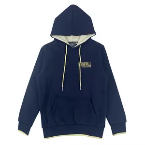 100% Cotton Unisex Wholesale Men's French Terry Oversized Solid Eco-Friendly Hoodie Embroidered Sweatshirts <b>Zero</b> <b>Water</b> Shrinkage - Product Image 1