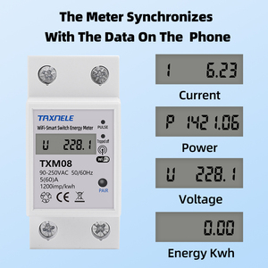 Medidor de Energía Inteligente WIFI Tuya 60A para Riel DIN, Temporizador, Monitor de Energía, Medidor de kWh, Vatímetro, 110V 220V, Compatible con Smart Life, Alexa, <span class=keywords><strong>Google</strong></span> Home, Alice - Product Image 4