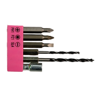 Ensemble d'outils de maintenance multifonctionnels roses, tournevis électrique portatif, perceuse électrique légère 3,6 V
