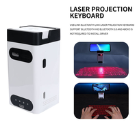 Clavier laser virtuel optique sans fil portable de taille standard, projecteur magnétique élégant pour téléphone portable et ordinateur