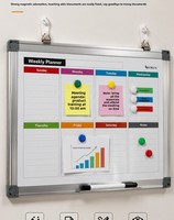 Table de conférence magnétique personnalisée en fer galvanisé avec tableau blanc intégré, modèle 006, pour usage domestique, formation et atelier
