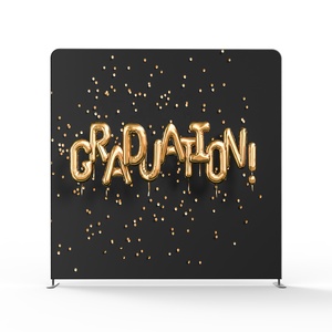 Bền 8ft nhôm ống đứng với căng thẳng Vải gối trường hợp bìa hoàn hảo Photo Booth Backdrop hiển thị triển lãm kệ trưng bày - Product Image 3