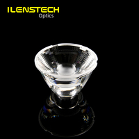 Lentille LED à faible éblouissement de 62 mm de diamètre, lentille TIR de 15 degrés, lentilles COB de 9 mm et 12 mm
