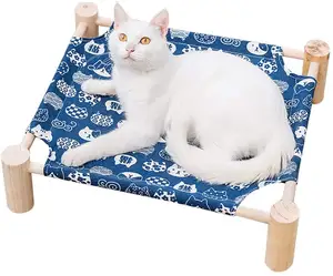 Pet Furniture Portable Elevated Pet Bed für Cat Dog Breathable Detachable Kitty Puppy Nest Hammock Lounge