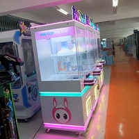 Lifun Spin-N-Drop Machine à pinces de jeu, distributeur de prix avec 40 crochets suspendus, de qualité commerciale, à monnayeur, pour divertissement et jeux de hasard