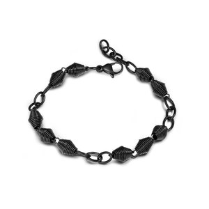 Unisex Silver <b>Titanium</b> Steel Bracelet Weaving Design Gift Jewelry CE476 - Product Image 5