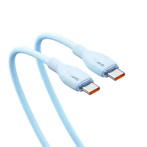 Baseus PD 100 Вт USB C на USB Type C кабель для быстрой зарядки Macbook провод для зарядки для iPhone 15 Type-C кабель для Xiaomi POCO