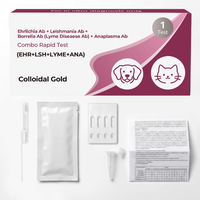 Test sérologique combiné 4-en-1 pour chiens (Ehrlichia/Leishmania/Borrelia/Anaplasma) pour la détection des maladies vectorielles, sérum, résultats en 10 minutes - Demande de renseignements pour distributeurs