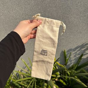 Pochette à savon en coton biologique certifié GOTS, écologique, avec logo personnalisé imprimé, pour cadeau, bougie, sac promotionnel à cordon, sac anti-poussière - Product Image 1