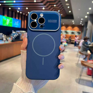 <span class=keywords><strong>Coque</strong></span> de téléphone en silicone pour <span class=keywords><strong>iPhone</strong></span> 18 <span class=keywords><strong>Pro</strong></span> 17 <span class=keywords><strong>Pro</strong></span> <span class=keywords><strong>Max</strong></span> – Étui de protection magnétique à fenêtre large instantanée 17 18 16 15 14 <span class=keywords><strong>13</strong></span> - Product Image 4