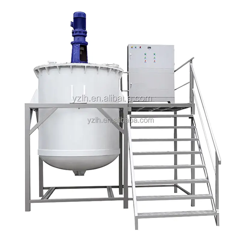 PP PVC Anticorrosive Polypropylene Tank Bleach Hidrogen Peroxide Mixer liquid Chlorine Storage Mixing Tank with Explosion-proof
