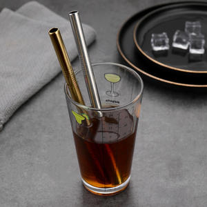 Ensemble de paille Boba en acier inoxydable 316 réutilisable et écologique de vente chaude pailles pliées de 12mm emballées individuellement avec brosse de nettoyage - Product Image 6