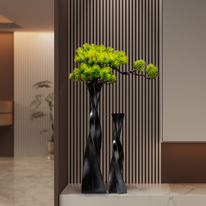 Modernos Jarrones de Resina Retorcidos, Altos y Elegantes, Adorno Decorativo de Lujo para Sala de Estar, Entrada, Mueble de TV - Product Image 2