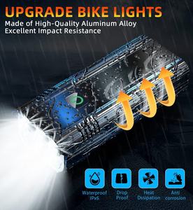 1000 Lumen Fahrleuchte recargable potente lámpara de bicicleta LED <span class=keywords><strong>MTB</strong></span> bicicleta faro delantero bicicleta enfoque linterna bicicleta Luz - Product Image 4