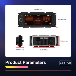 Radio para Auto Hikity de 6.86'' con Android para Chrysler, Jeep y <span class=keywords><strong>Dodge</strong></span>, Estéreo para Auto con CarPlay Inalámbrico, Android Auto, Audio para Auto, WiFi, GPS, Autoradio - Product Image 5