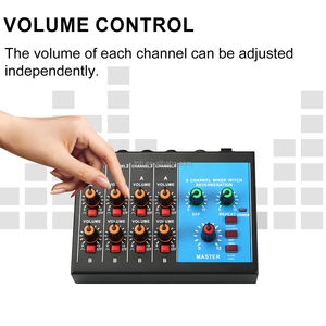 Consola Mezcladora de Audio Profesional TNH AMX-800 de 8 Canales, 4 Mezcladores de Sonido Estéreo en Vivo, Cada Canal Tiene Reverberación Independiente - Product Image 5