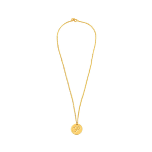 Collier en acier inoxydable P, pendentif lettre simple face de 1,9 cm, tendance - Product Image 1