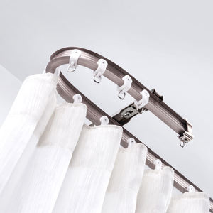 IKSUN di alta qualità in alluminio metallo flessibile flessibile tenda finestra pista <span class=keywords><strong>doppio</strong></span> Set accessori per ospedale - Product Image 3