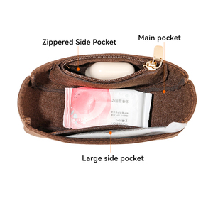 กระเป๋าจัดระเบียบแบบสั่งทำเป็นมิตรกับสิ่งแวดล้อม ทำจากผ้าสักหลาด ใช้ได้กับกระเป๋าถือ  พร้อมช่องเก็บของด้านใน - Product Image 3