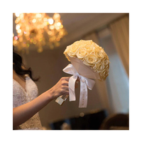 Bouquet de mariée personnalisé en roses stabilisées, fleurs éternelles, bouquet de demoiselle d'honneur à tenir à la main