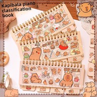Papelería Kawaii, accesorios de oficina, suministros escolares, Mini cuaderno portátil, Bloc pequeño para notas diarias de notas, diario de Capybara