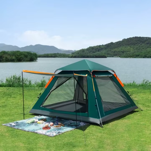 Tente de glamping automatique pour 3-4 personnes, pergolas et tonnelles, abri solaire extérieur, auvent de style pergola bioclimatique avec véranda - Product Image 3
