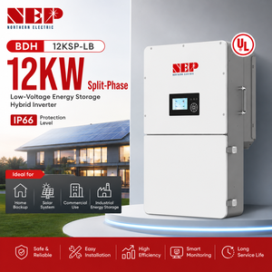 Système de stockage d'énergie domestique hybride certifié NEP UL1741 8kW 12kW, phase partagée 120V 240V, avec entrée générateur 90A - Product Image 3