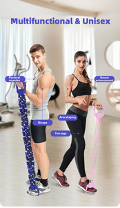 Juego de Bandas de Resistencia para Ejercicio Muscular, Bandas de Látex Natural con Anclaje para Puerta y Asas, para Entrenamiento en Casa o Gimnasio - Product Image 3