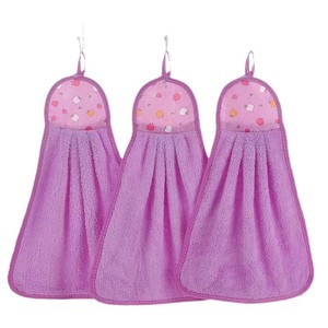 Toalla colgante de coralina con diseño de dibujos animados, paño de cocina lindo y absorbente, toalla de mano de 2 dólares. - Product Image 5