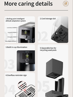Distributeur d'eau multifonctionnel 3-en-1 portable électrique pour le thé, le café, l'ébullition instantanée, la chaleur et l'écran tactile Mini APP