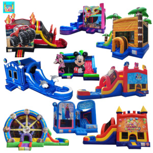 Vente en gros de châteaux gonflables commerciaux, combinés avec toboggan aquatique blanc, mini châteaux gonflables pour enfants, pour la <span class=keywords><strong>location</strong></span> événementielle - Product Image 5