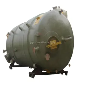 Anti-corrosion FRP GRP Fiberglass mixing tank 50m3 FRP vertical tank 50 m3 for HCL hydrochloric acid fiberglass reinforced tanks